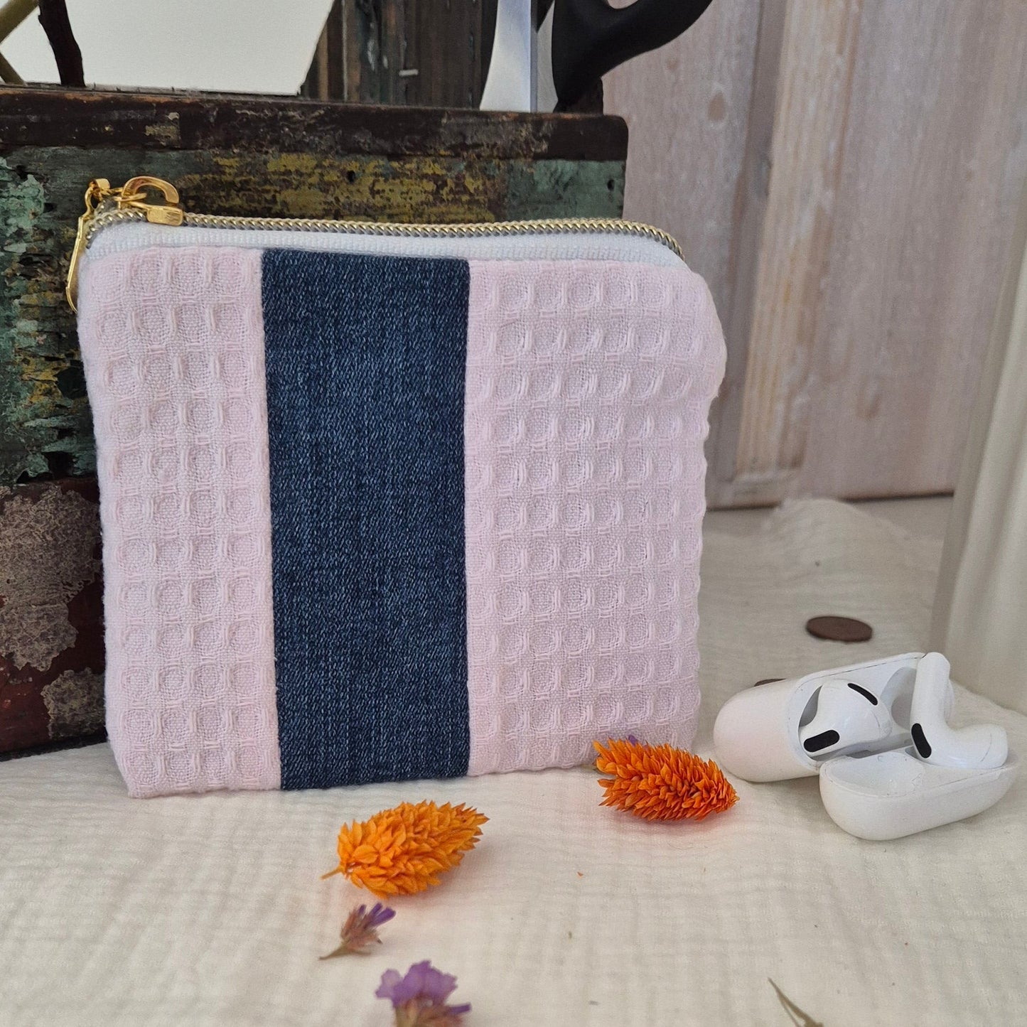 Porte-monnaie "Le Lana Denim" – Pièce Unique
