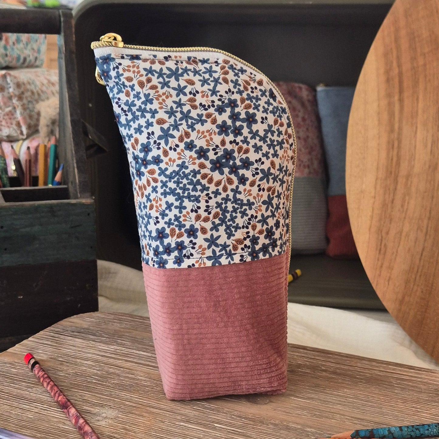 Trousse "La Sol Myosotis" – Pièce Unique