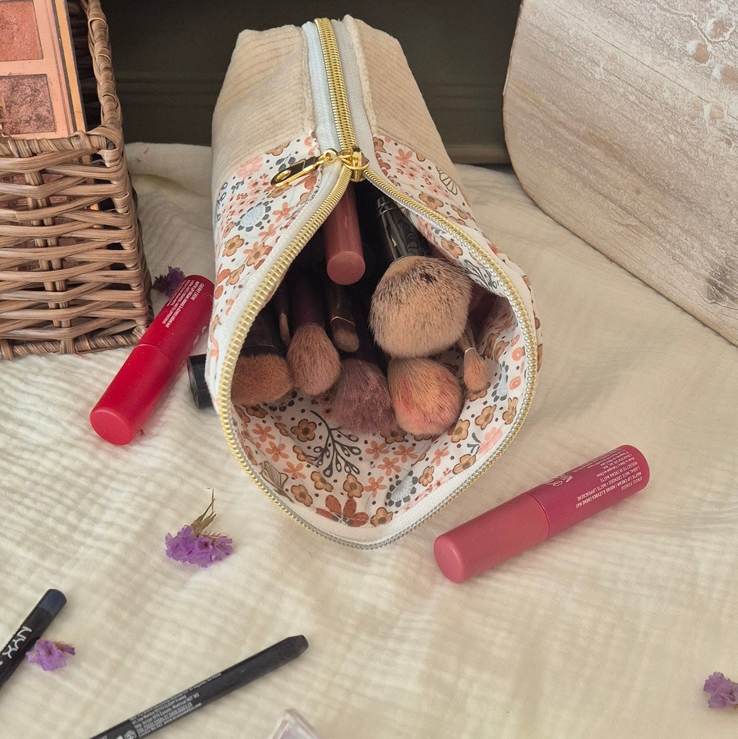 "La Sol Dorée" Pouch – Unique Piece