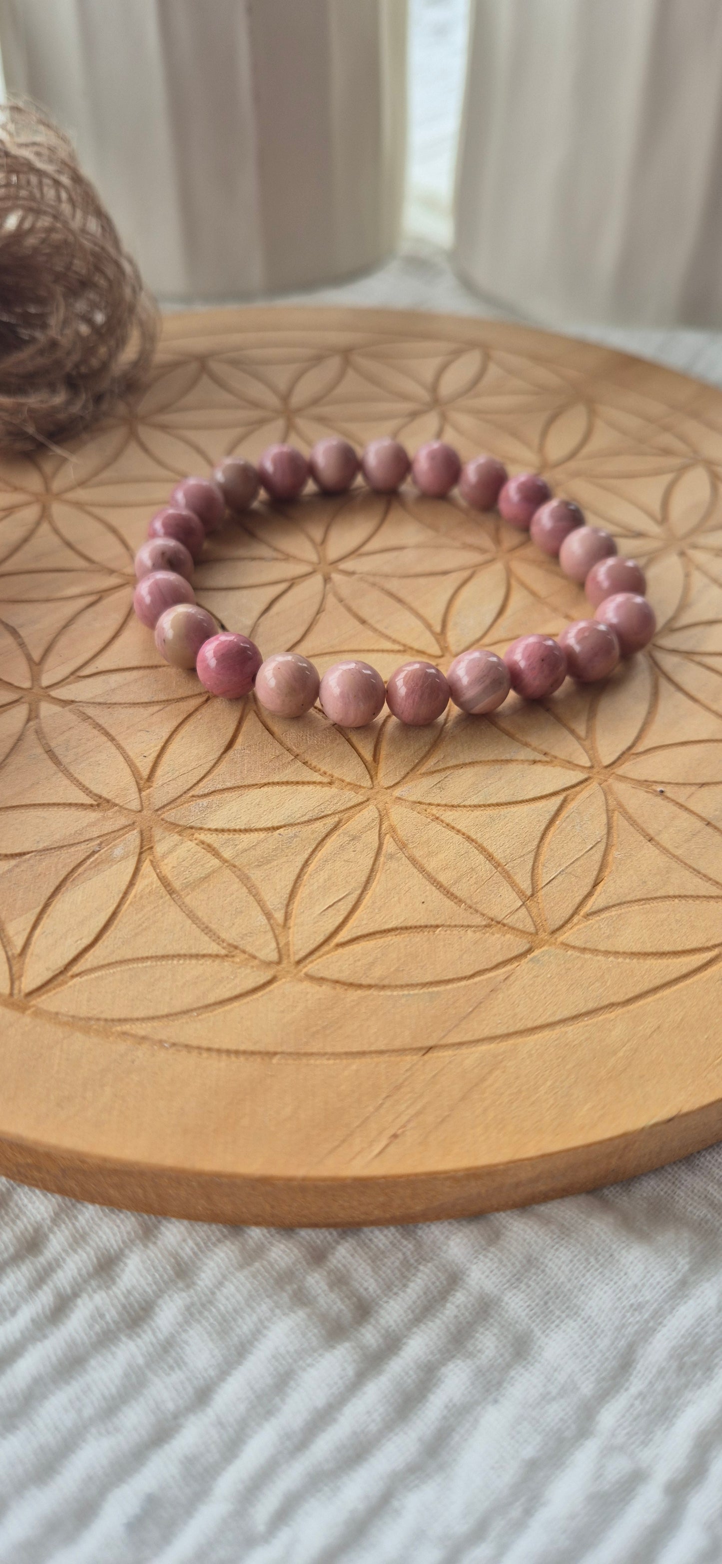 "Love & Healing" Bracelet – Pure Rhodonite