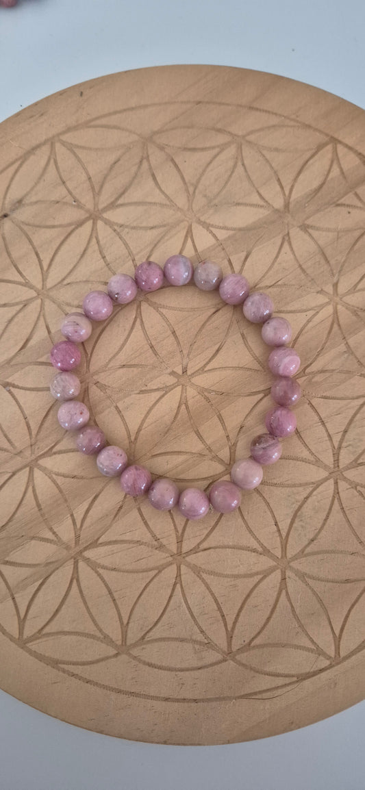 Bracelet "Amour & Guérison" – Rhodonite Pure