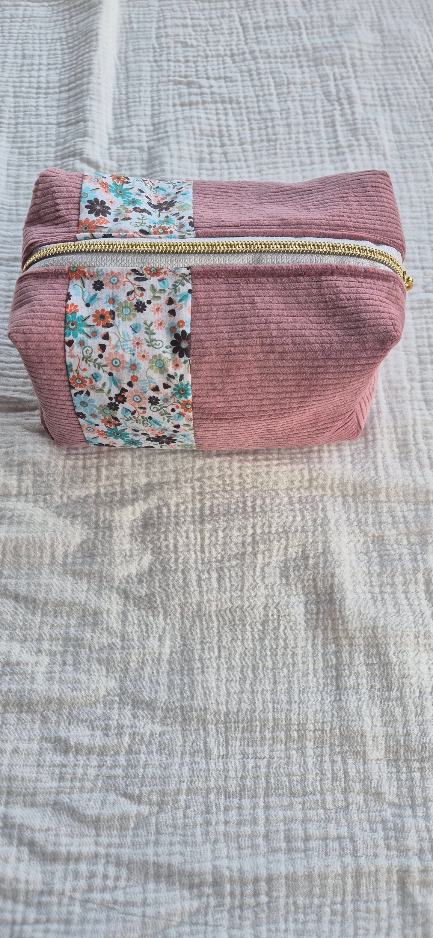 "La Omi Rosalie" Wash Bag – Size S – Unique Piece